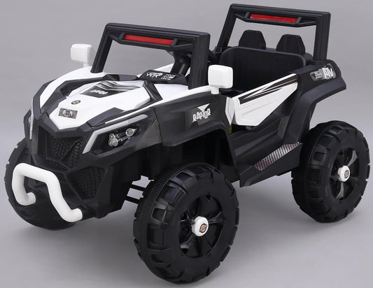 Electric Ride on for Kids | Battery Car For 1 to 7 Year Kids | Car For Kids with Swing Option, Music System, Spring Suspension and Remote Control- White