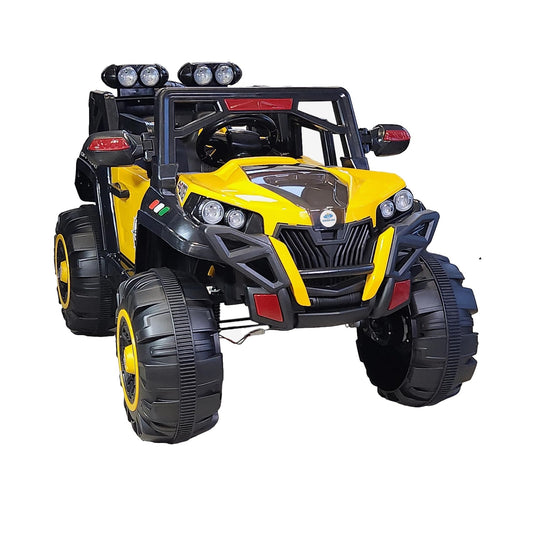 Electric Ride on for Kids | Battery Car For 1 to 7 Year Kids | Car For Kids with Swing Option, Music System, Spring Suspension and Remote Control- Yellow