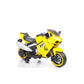 Letzride KL3992 Rechargeable 12V Battery Operated Ride on Bike for Kids with Hand Race, Music and Lights in Wheels Suitable for Boy | Girls of Age 2 to 6 Years -Yellow