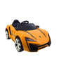 Letzride Battery Operated Ride on Car with Music, Led Lights ad Bluetooth Remote Control- Electric Ride on Car with Colorful Smoke in The Back-Orange for 2 to 5 Year Kids