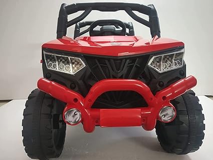 Ayaan Toys Ride on Battery Operated QUTE Giant Jeep for 1 to 4 Year Kids/Girls/Boys/Children/Toddlers to Drive, Red