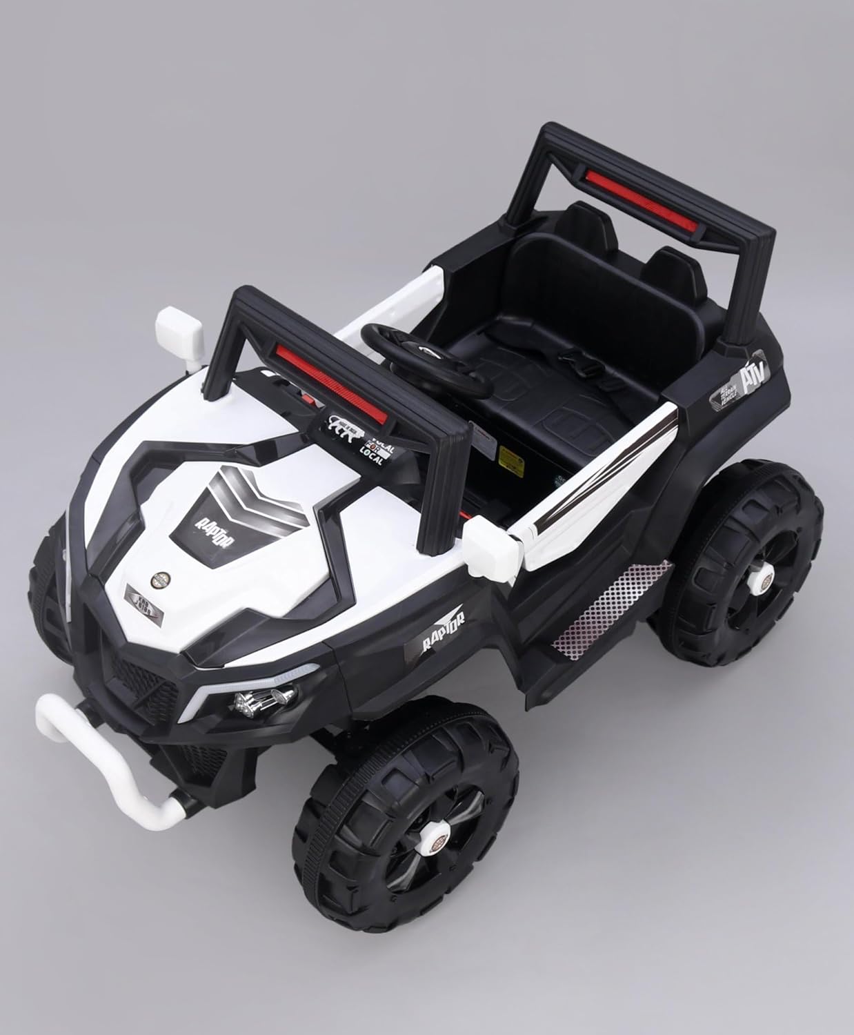 Electric Ride on for Kids | Battery Car For 1 to 7 Year Kids | Car For Kids with Swing Option, Music System, Spring Suspension and Remote Control- White