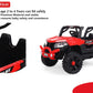 Ayaan Toys Ride on Battery Operated QUTE Giant Jeep for 1 to 4 Year Kids/Girls/Boys/Children/Toddlers to Drive, Red