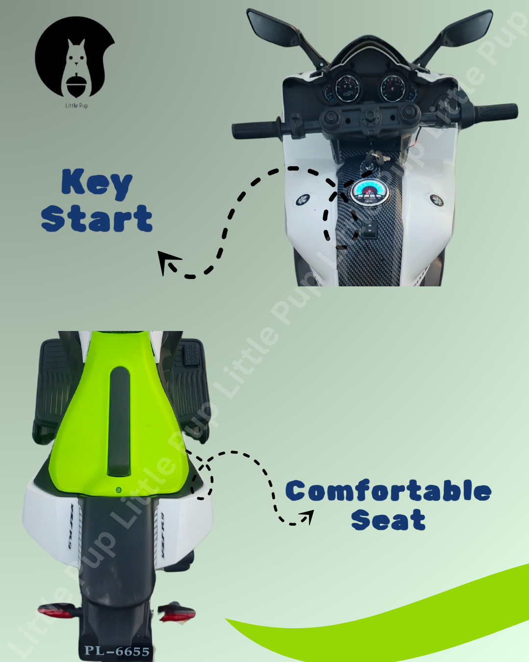 Yamaha R9 Bike Battery Operated Bike for Kids | Electric Bike for Child | LED Light & Music | Baby Ride on Toy Rechargeable Battery | for Kids to Drive 2 to 10 Years Boys and Girls