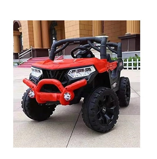 Letzride Ride on Battery Operated QUTE Giant Jeep for 1 to 4 Year Kids/Girls/Boys/Children/Toddlers to Drive, Red