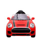 Letzride Red Mini Coper Electric Ride on Car for Kids with Rechargeable 12V Battery, Music, Lights and Swing. Age - 1 to 4 Year