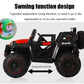 Electric Ride on for Kids with 12V Battery, Swing Option, Music System, Spring Suspension and Remote Control - Color White Age 2 to 7 Years