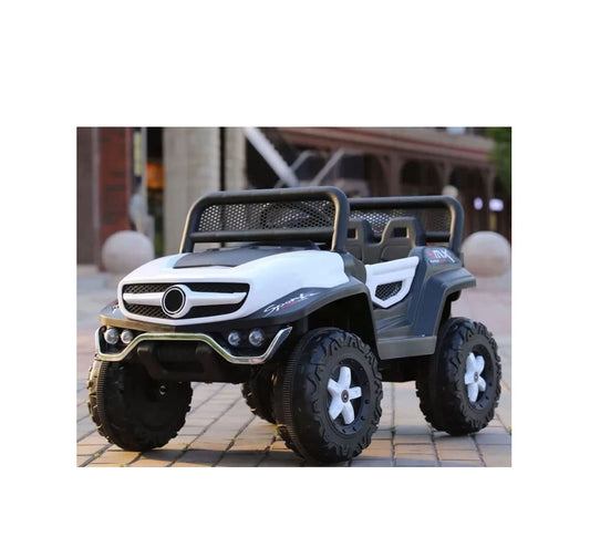 Letzride 2288 Battery Operated Ride on Jeep for Kids with Music, Lights and Swing- Electric Remote Control Ride on Jeep for Children to Drive of Age 1 to 6 Years, White