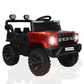Ayaan Toys - 4x4 Electric Jeep Ride-on Car for Kids, 12V Battery Powered, Red Plastic, Remote Control, Bluetooth Music, LED Lights, Manual Drive, Ages 1-6 Years, 86x63x53cm