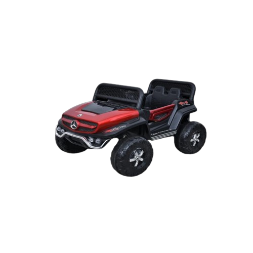 Letzride 2288 Battery Operated Ride on Jeep for Kids with Music, Lights and Swing- Electric Remote Control Ride on Jeep for Children to Drive of Age 1 to 6 Years-Matelic Red