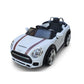 Mini Cooper Electric Ride-On Car for Kids – White | Battery Operated with Remote Control & Music