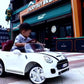 Battery Operated Car For Kids | Rechargeable Ride On Mini Cooper Car (White) 1 to 4 Year Kids
