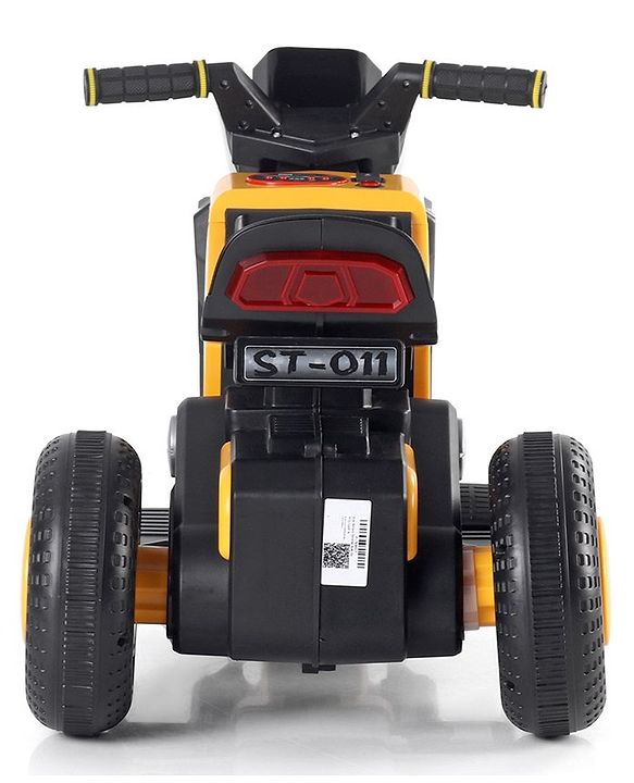 Kids Electric Ride-On Bike – 6V Battery Powered, Yellow with Music & LED Light (Ages 1–4)