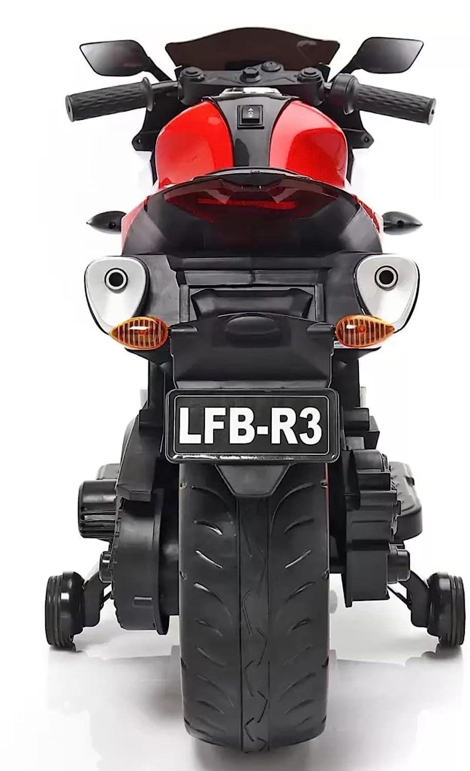 Letzride R3 Mountain Battery Operated Ride On Motor Bike for Kids, 2 to 7 Years, Red & White