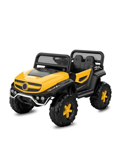 Letzride 2288 Battery Operated Ride on Jeep for Kids with Music, Lights and Swing- Electric Remote Control Ride on Jeep for Children to Drive of Age 1 to 6 Years-Yellow