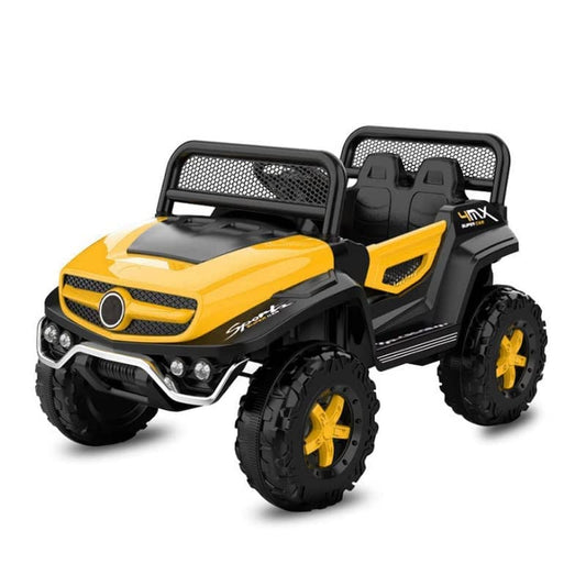 Letzride 2288 Battery Operated Ride on Jeep for Kids with Music, Lights and Swing- Electric Remote Control Ride on Jeep for Children to Drive of Age 1 to 6 Years-Yellow