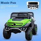 Battery Operated Ride on Jeep for Kids with Music, Lights and Swing- Electric Remote Control Ride on Jeep for Children to Drive of Age 1 to 6 Years-Green