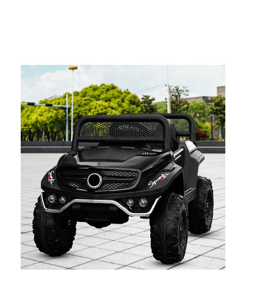 Letzride 2288 Battery Operated Ride on Jeep for Kids with Music, Lights and Swing- Electric Remote Control Ride on Jeep for Children to Drive of Age 1 to 6 Years- Black