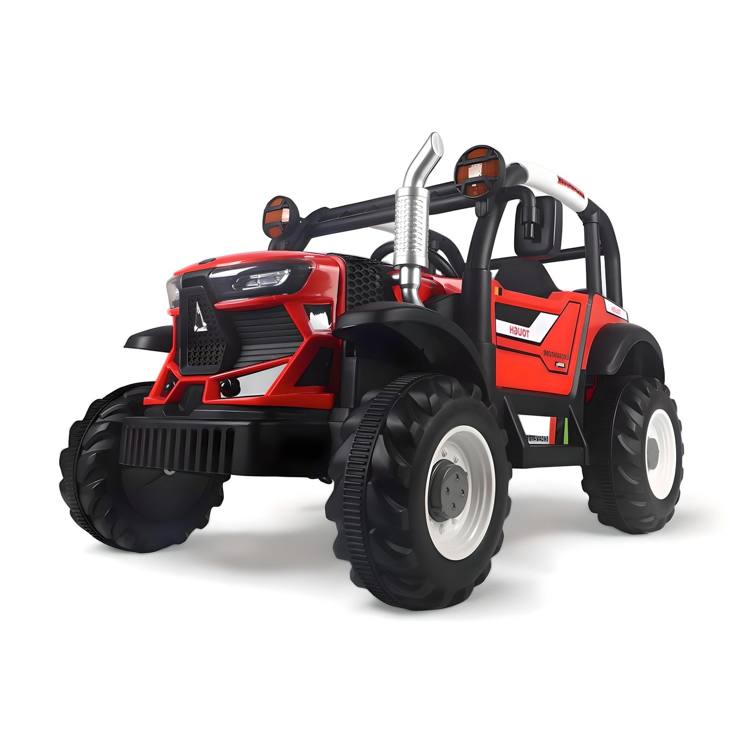 AYAAN TOYS a top-Tier Kids Electric Ride-On Tractor Featuring Dual Control, a Realistic Design, Musical Entertainment, Safe Driving Features, Durable, and Bluetooth Connectivity, Aged 2-9-Red