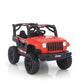 Electric Ride on Jeep for Kids with Music, Led Lights, Swing, Bluetooth Remote and 12V Battery Operated Car for1 to 4 Years Children to Drive (Red)