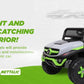 Battery Operated Ride on Jeep for Kids with Music, Lights and Swing- Electric Remote Control Ride on Jeep for Children to Drive of Age 1 to 6 Years-Multi White