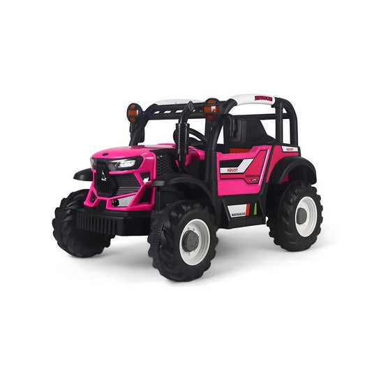 AYAAN TOYS a top-Tier Kids Electric Ride-On Tractor Featuring Dual Control, a Realistic Design, Musical Entertainment, Safe Driving Features, Durable, and Bluetooth Connectivity, Age 2-8-Pink