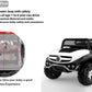 Battery Operated Ride on Jeep for Kids with Music, Lights and Swing- Electric Remote Control Ride on Jeep for Children to Drive of Age 1 to 6 Years-White