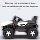 Battery Operated Ride on Jeep for Kids with Music, Lights and Swing- Electric Remote Control Ride on Jeep for Children to Drive of Age 1 to 6 Years-White