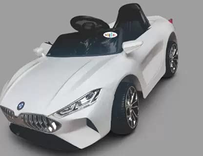 Letzride Ride on for Kids with Battery with Music System (White) Age 1 to 4 Years