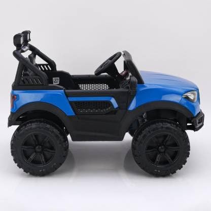 Electric Ride On MERC Jeep for Kids with Remote Control, Music Light 1-6 Yrs Jeep Battery Operated Ride On (Blue)