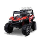 Letzride Kids Ride-On 12V 7ah Rechargeable Battery Operated Jeep with Remote and Mobile Application Control System for 1 to 8 Year Kids| Boys| Girls| Children - Red