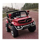 Letzride 12V Electric Rechargeable Battery Operated V8 Biturbo Jeep Car for Kids 1 to 7 Years, Red