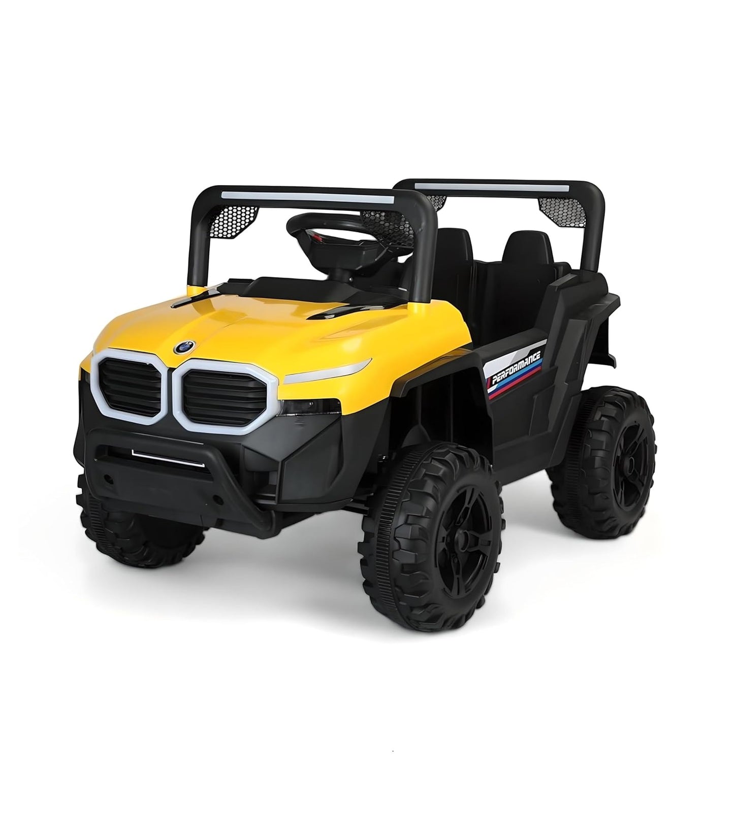 Battery-Operated Ride-on Jeep for Kids | Battery car For Kids | Suitable for Children Aged 1 to 6 Years - Yellow