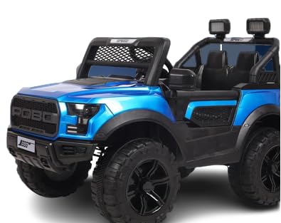 Battery Car For Kids | POBO Car Battery Operated Ride On -Blue Age 1 to 7 Years