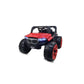 Battery Operated Jeep for Kids   KV695 Big Wheeler |The Electric Ride on Car with 2x6v Batteries, Music System Swing and Remote Jeep for 2 to 4 Years Children to Drive (Red)