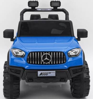 Electric Ride On MERC Jeep for Kids with Remote Control, Music Light 1-6 Yrs Jeep Battery Operated Ride On (Blue)