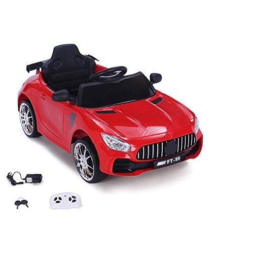 Kids Ride on Car with 12V Battery, Music and Swing Option, Parental Remote-Red Age - 1 to 4 Years