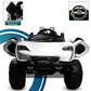 Battery Operated Car For Kids| Max-D Ride on Monster Truck Jeep for Kids- The Electric Rechargeable Big Wheeler Jeep with Colored Alloys, Music, Led Lights and Swing| Battery Car for 2 to 8 Years Kid (White)