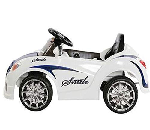 Letzride Smiley Battery Operated Ride on car for Kids- Color Blue 1 to 4 Year