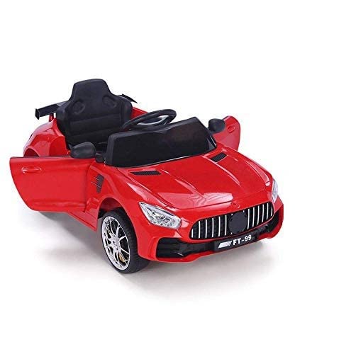 Kids Ride on Car with 12V Battery, Music and Swing Option, Parental Remote-Red Age - 1 to 4 Years