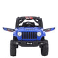 Letzride Electric Ride on Jeep for Kids with Music, Led Lights, Swing, Bluetooth Remote and 12V Battery Operated Car for 1 to 4 Years Children to Drive (Blue)