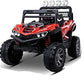 Letzride Kids Ride-On 12V 7ah Rechargeable Battery Operated Jeep with Remote and Mobile Application Control System for 1 to 8 Year Kids| Boys| Girls| Children - Red