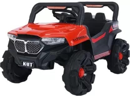 Battery Operated Car For Kids| SUV Ride-On Battery Operated Remote Control Jeep for Kids 1 to 4 Year - Red