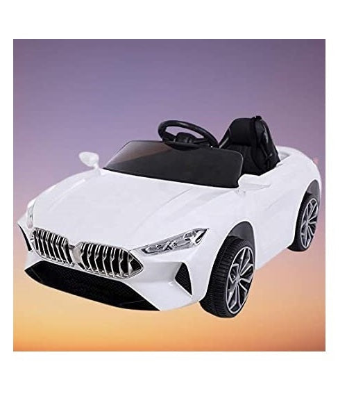 Letzride Ride on for Kids with Battery with Music System (White) Age 1 to 4 Years