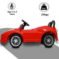 Letzride Electric Car with Double Motor, Lights, Bluetooth Remote and Double Battery Operated Ride on Car for Kids of Age 1 to 2.5 Years - Red