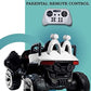 Battery Operated Car For Kids| Max-D Ride on Monster Truck Jeep for Kids- The Electric Rechargeable Big Wheeler Jeep with Colored Alloys, Music, Led Lights and Swing| Battery Car for 2 to 8 Years Kid (White)
