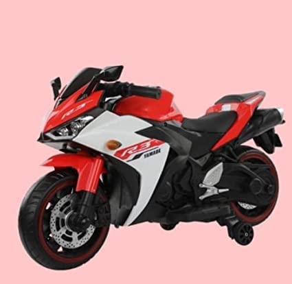 Letzride R3 Mountain Battery Operated Ride On Motor Bike for Kids, 2 to 7 Years, Red & White