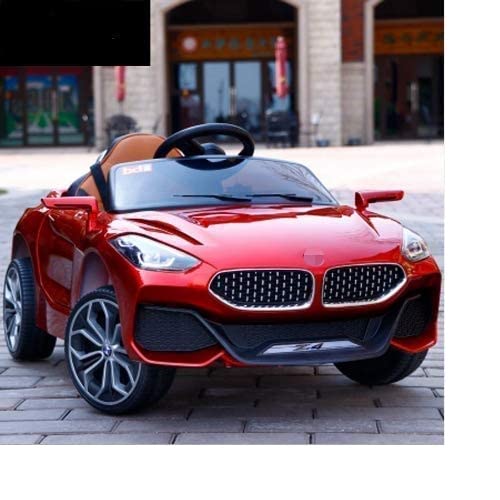 Battery Operated Electric Ride on Car for Kids with Rechargeable 12V Battery, Music, Lights and Swing (RED) 1 to 4 Year Kids