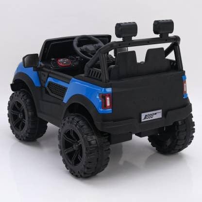Electric Ride On MERC Jeep for Kids with Remote Control, Music Light 1-6 Yrs Jeep Battery Operated Ride On (Blue)