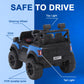 Electric Ride On MERC Jeep for Kids with Remote Control, Music Light 1-6 Yrs Jeep Battery Operated Ride On (Blue)